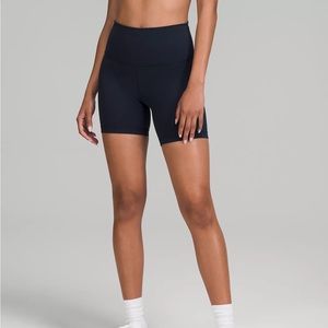 NWT Lululemon Wunder Train HR Short 6” Sz 14 True Navy